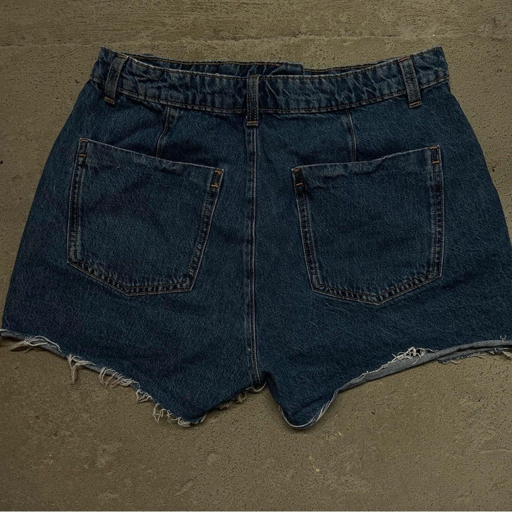 Zara Denim Faux Wrap Skort - Picture 4 of 14